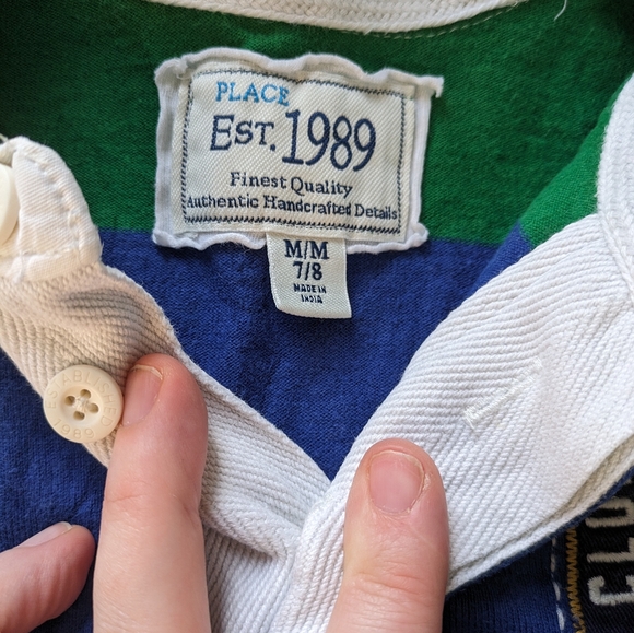 🟥 3/15$ long sleeves polo 7-8Y - Picture 4 of 4